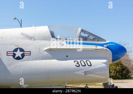 Hampton, VA/USA-März 1.2020: Flugzeuge der US-Luftwaffe im Air Power Park ausgestellt. Stockfoto