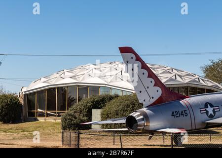 Hampton, VA/USA-1. März 2020: Ein Blick auf das Museum im Air Power Park, einer Attraktion in der Nähe des Langley Air Force Base. Stockfoto