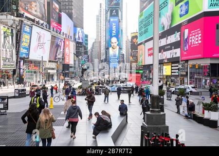 Zeitplatz. New York City.. Stockfoto