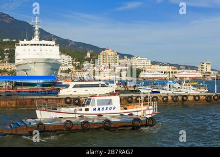 Hafen von Jutta, Krim, Ukraine, Osteuropa Stockfoto