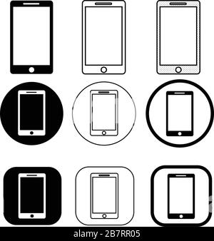 Symbol für Mobiltelefonsymbol Stock Vektor