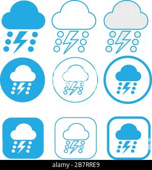 Symbol für einfaches Cloud-Symbol Stock Vektor