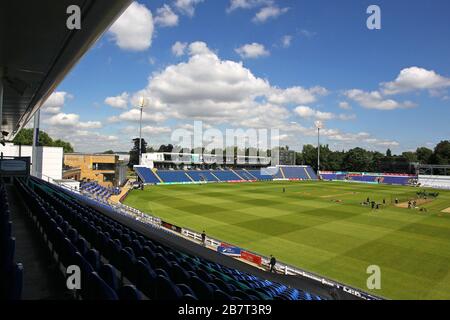 Allgemeiner Blick auf das SSE SWALEC Stadium vor Spielbeginn Stockfoto