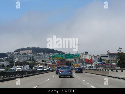 San Francisco, Kalifornien - Juli 2018: Straßenfotografie von San Francisco, Kalifornien. Stockfoto