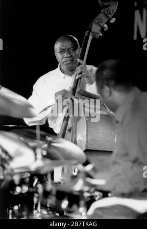 Reggie Workman, North Sea Jazz, Den Haag, Niederlande, 2001. Stockfoto