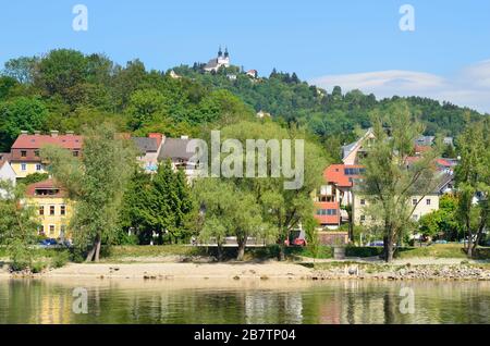 Österreich, Wallfahrtskirche am Poestlingberg - Wahrzeichen aus Linz in Oberösterreich Stockfoto