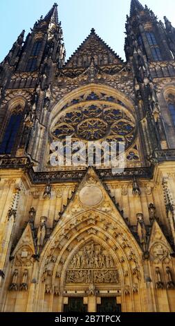 Veitsdom Prag Stockfoto