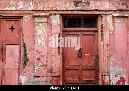 Nr. 4 Princelet Street, London E1. Das Haus eines georgischen Kaufmanns abseits der Brick Lane in Spitalfields ist im Originalzustand erhalten Stockfoto