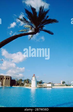 Parque Maritimo del Mediterraneo, von Cesar Manrique. Ceuta, Spanien. Stockfoto