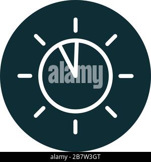 Wählknopftaste Sound Block Style Icon Vector Illustration Stock Vektor