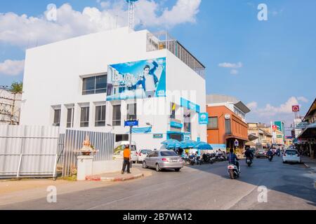 Boonyawat Road, Central Lampang, Nordthailand Stockfoto