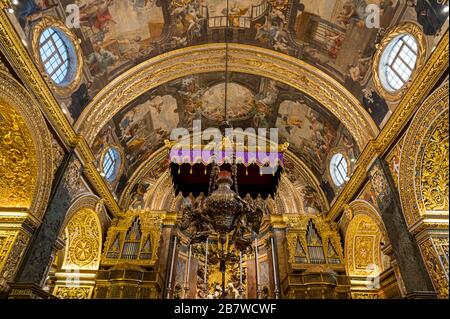 In der St. John's Co-Cathedral, Valletta, Malta Stockfoto