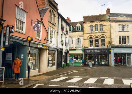 Cirencester, England Marktstadt in den Cotswolds. Stockfoto