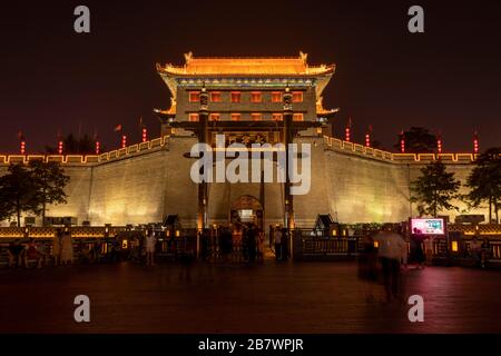 XI'an Mauer Yongningmen Nordtor., Xian, China Stockfoto