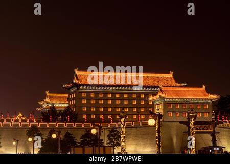 XI'an Mauer Yongningmen Nordtor., Xian, China Stockfoto