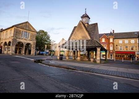Das Buttercross in Witney, England. Stockfoto