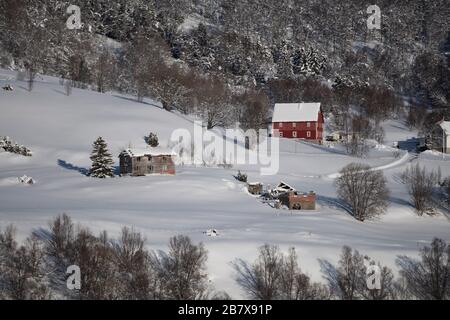 In der Nähe von Finsnes Norwegen vom Netz leben. Stockfoto
