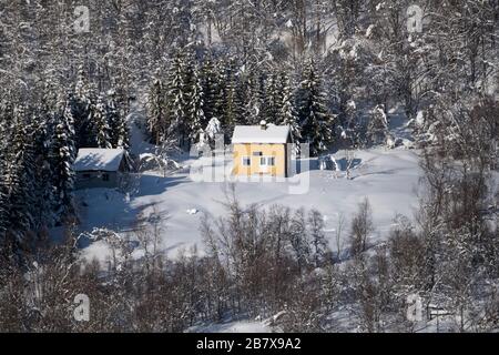 In der Nähe von Finsnes Norwegen vom Netz leben. Stockfoto