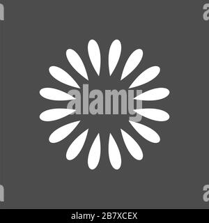Blumenmuster für Spa-Logo Illustrationsdesign. Vektor EPS 10. Stockfoto