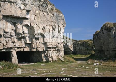 Winspit Quarry, in der Nähe von Worth Matravers, Insel Purbeck, Dorset Stockfoto