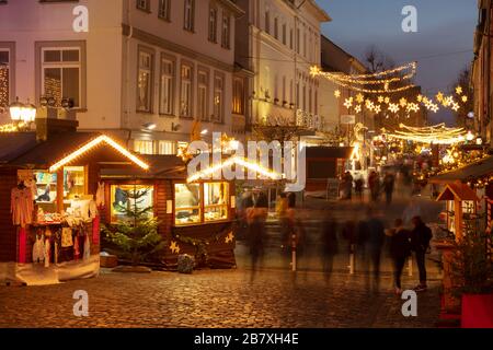 Weihnachtsmarkt in der Altstadt, Limburg-Lahn, Hessen, Deutschland, Europa Stockfoto