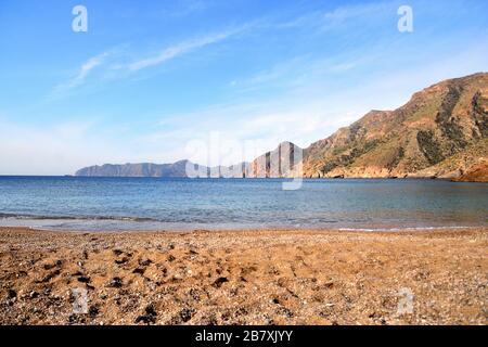 Strand in Cartagena Murcia, Spanien Stockfoto