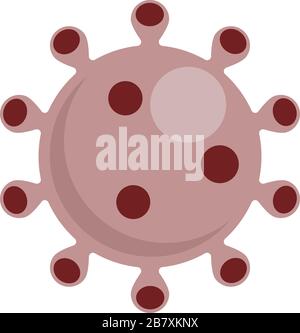 Coronavirus COVID-19-Virus-Symbol. Neuartiger Coronavirus-Ausbruch. Globale Pandemiewarnung. Covid-19-Ausbruch. Isolierte Vektorgrafiken. Stock Vektor