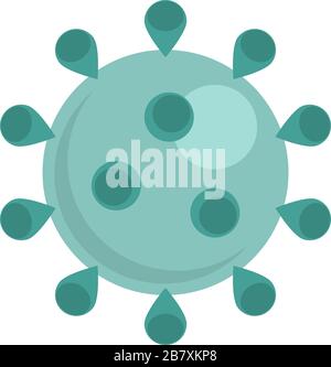 Coronavirus COVID-19-Virus-Symbol. Neuartiger Coronavirus-Ausbruch. Globale Pandemiewarnung. Covid-19-Ausbruch. Isolierte Vektorgrafiken. Stock Vektor