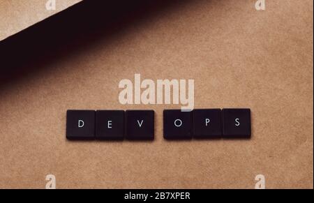 DEVOPS CI/CD Development and Operations Entw Ops Cloud Computing Cloud Technologies IT Stockfoto