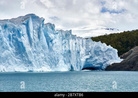 Perito-Moreno-Gletscher, Patagonien, Sant Cruz, Argentinien. Stockfoto