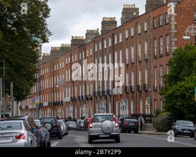 Baggot Street in Dublin Irland Stockfoto