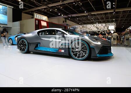 DUBAI, VAE - November 16: Der Bugatti Divo Sportwagen ist Auf der Dubai Motor Show 2019 Am 16. November 2019 Stockfoto