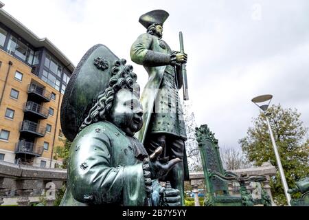 Peter der große Statue von Mihail Chemiakin, Glaisher Street Deptford, London, Großbritannien Stockfoto