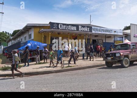 dh WEWAK PAPUA-NEUGUINEA Lokales christian Buchladen Stockfoto