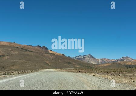 Verlassene Landschaft in der Provinz Neuquen, Argentinien Stockfoto