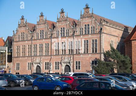 Der niederländische Mannerist Wielka Zbrojownia (die große Waffenschmiede) wurde im XVII. Von Anthonis van Obbergen in der Hauptstadt im historischen Zentrum von Danzig, Polen, erbaut. März Stockfoto