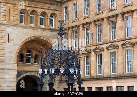 Lyle Central Fountain in Cathcart Square, Greenock, Inverclyde, Schottland, Großbritannien Stockfoto