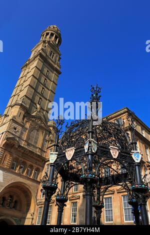 Lyle Central Fountain in Cathcart Square, Greenock, Inverclyde, Schottland, Großbritannien Stockfoto