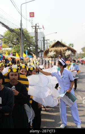 Covid19 Corona-Virus Überprüft Thailand Stockfoto
