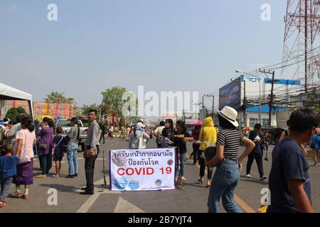 Covid19 Corona-Virus Überprüft Thailand Stockfoto