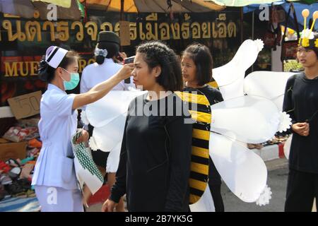 Covid19 Corona-Virus Überprüft Thailand Stockfoto