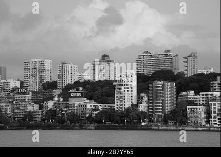 Skyline, Walkeshwar, Malabar Hill, Bombay, Mumbai, Maharashtra, Indien, Asien Stockfoto