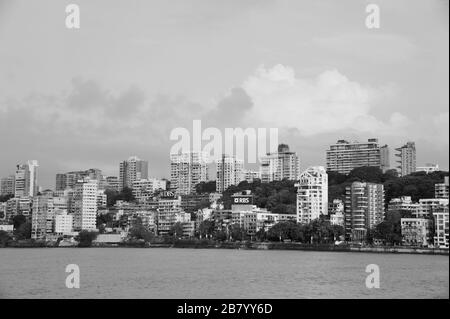 Skyline, Walkeshwar, Malabar Hill, Bombay, Mumbai, Maharashtra, Indien, Asien Stockfoto