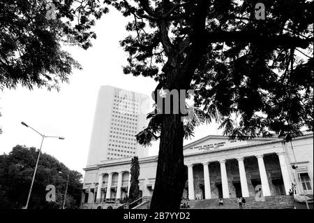 Rathaus, Asiatische Bibliothek, RBI-Gebäude, Horniman Circle, Fort, Bombay, Mumbai, Maharashtra, Indien, Asien Stockfoto