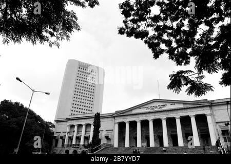 Rathaus, Asiatische Bibliothek, RBI-Gebäude, Horniman Circle, Fort, Bombay, Mumbai, Maharashtra, Indien, Asien Stockfoto