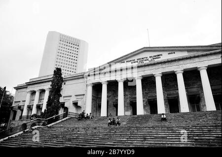 Rathaus, Asiatische Bibliothek, RBI-Gebäude, Horniman Circle, Fort, Bombay, Mumbai, Maharashtra, Indien, Asien Stockfoto