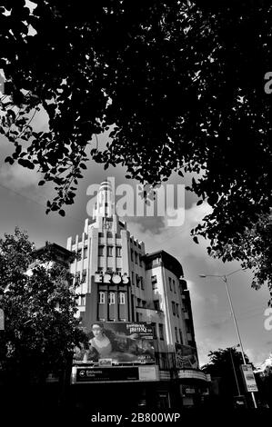 Eros Cinema Art Deco Building, Churchgate, Bombay, Mumbai, Maharashtra, Indien, Asien Stockfoto