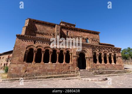 Kirche San Esteban Protomártir in Pineda de la Sierra, Burgos, Spanien Stockfoto