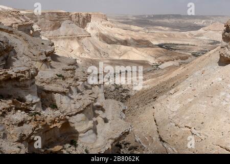 Wadi Hawarim, Negev-Wüste, Israel Stockfoto