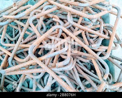 Ein Bild von Eisenstählen Stockfoto